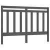vidaXL T&ecirc;te de lit Gris 166x4x100 cm Bois massif de pin
