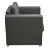 vidaXL Fauteuil gris fonc&eacute; tissu