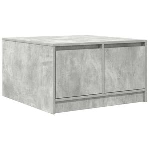 vidaXL Table basse avec tiroirs gris b&eacute;ton 70,5x70x40 cm
