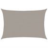 vidaXL Voile d'ombrage 160 g/m&sup2; rectangulaire gris clair 4x5 m PEHD