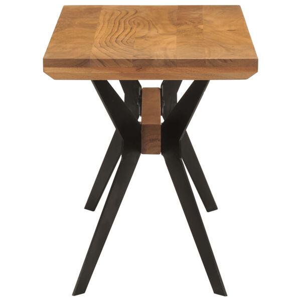 vidaXL Banc de salle &agrave; manger 110x40x46 cm bois massif acacia et acier