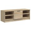 vidaXL Meuble TV Ch&ecirc;ne sonoma 102x35,5x36,5 cm Bois d'ing&eacute;nierie