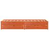 vidaXL Cadre de lit sans matelas cire marron 90x200 cm bois pin massif