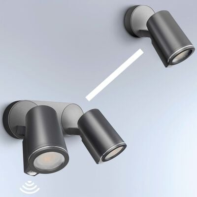 Steinel Projecteur d'extérieur à capteur Spot Duo Sensor Connect Noir