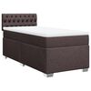 vidaXL Sommier à lattes de lit avec matelas Marron foncé 100x200 cm