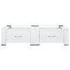 vidaXL Socle double pour machine &agrave; laver avec tiroirs Blanc