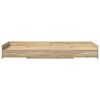 vidaXL Cadre de lit Ch&ecirc;ne Sonoma 90 x 200 cm Bois d'ing&eacute;nierie