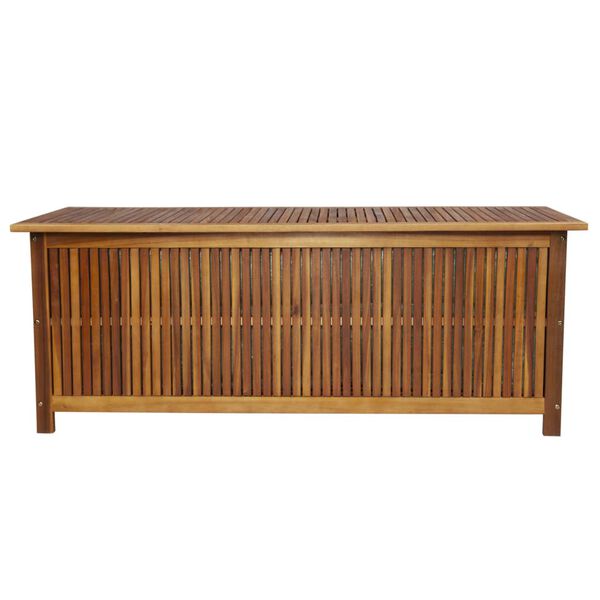 vidaXL Bo&icirc;te de rangement de jardin 150x50x58 cm bois d'acacia solide