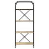 vidaXL &Eacute;tag&egrave;re Ch&ecirc;ne Sonoma 60 x 30 x 146 cm Bois d'ing&eacute;nierie