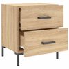 vidaXL Table de chevet ch&ecirc;ne sonoma 40x35x47,5 cm bois d&rsquo;ing&eacute;nierie