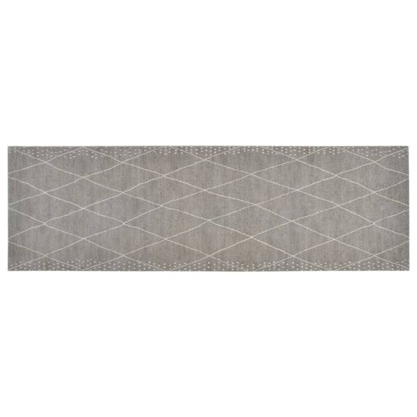 vidaXL Tapis de cuisine lavable impression losange 60x180 cm velours