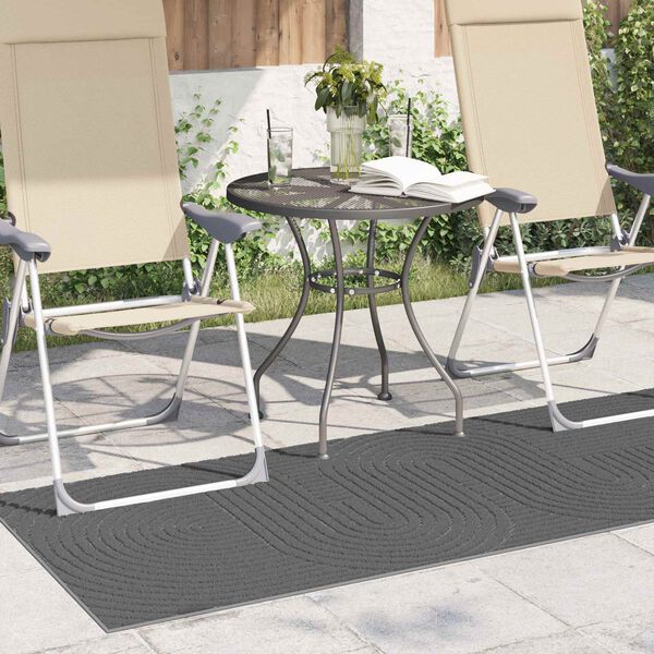vidaXL Tapis de surface Rectangulaire Anthracite 150 x 80 cm