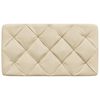 vidaXL Coussin de t&ecirc;te de lit cr&egrave;me 90 cm tissu