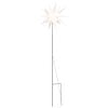 vidaXL Lumi&egrave;re de No&euml;l avec piquet LED pliable blanc 57 cm