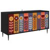 vidaXL Meuble TV ESSEN 102 x 33 x 51 cm Ch&ecirc;ne noir Bois d'ing&eacute;nierie