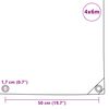 vidaXL B&acirc;che 650 g / m&sup2; 4 x 6 m Vert