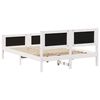 vidaXL Cadre de lit avec t&ecirc;te de lit Gris clair 135 x 190 cm tissu