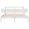 vidaXL Cadre de lit sans matelas blanc 160x200 cm bois de pin massif