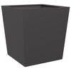 vidaXL Jardini&egrave;re noir 50x50x50 cm acier