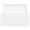 vidaXL Table basse blanc brillant 90x55x42,5 cm bois d'ing&eacute;nierie