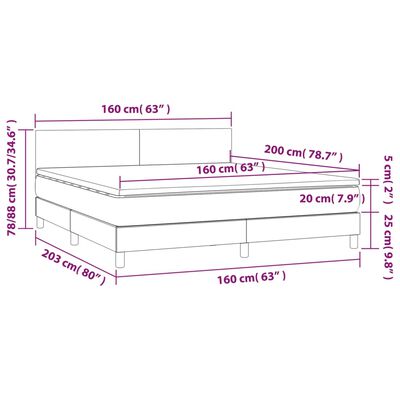 vidaXL Sommier à lattes de lit avec matelas LED Bleu foncé 160x200 cm