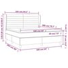 vidaXL Sommier &agrave; lattes de lit avec matelas Gris clair 160x200cm Tissu