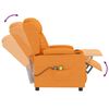vidaXL Fauteuil de massage Jaune foncé Tissu