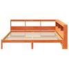 vidaXL Lit biblioth&egrave;que sans matelas cire marron 180x200 cm pin massif