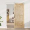 vidaXL Porte coulissante Marron 86 x 211 cm Pin massif