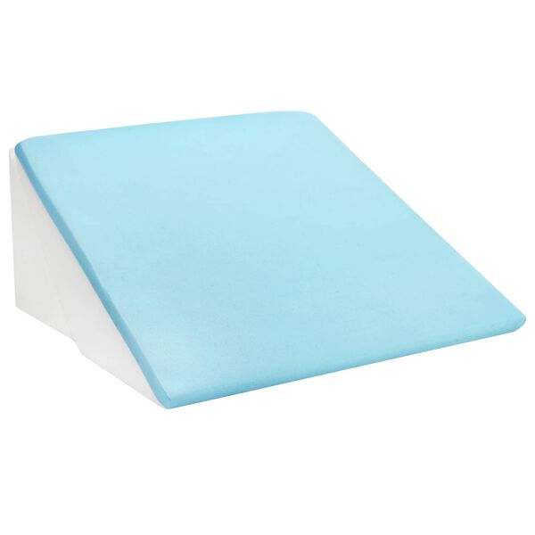 vidaXL Coussin en coin Gris 55 x 55 x 26 cm Mousse &agrave; m&eacute;moire de forme