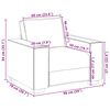 vidaXL Canap&eacute; 3 pcs Taupe 220 x 80 x 84 cm Tissu en lin m&eacute;lang&eacute;