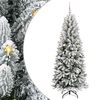 vidaXL Sapin de No&euml;l artificiel Blanc 150 cm