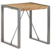 vidaXL Table de salle &agrave; manger 70x70x75cm Bois de manguier massif brut