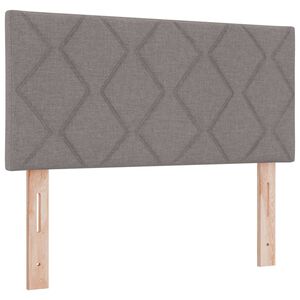 vidaXL T&ecirc;te de lit LED Gris clair 90 cm tissu