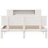 vidaXL Lit biblioth&egrave;que sans matelas blanc 150x200 cm bois pin massif