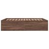vidaXL Cadre de lit sans matelas ch&ecirc;ne marron 160x200 cm