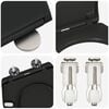 vidaXL Siège de toilette Noir 44,8 x 37,3 x 4,2 cm Duroplast