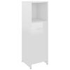 vidaXL Ensemble de meubles de bain 3pcs Blanc brillant Bois ing&eacute;nierie