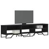 vidaXL Meuble TV noir 180x34x41 cm bois d'ing&eacute;nierie