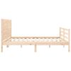 vidaXL Cadre de lit sans matelas 200x200 cm bois massif