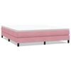 vidaXL Sommier &agrave; lattes de lit sans matelas rose 180x210 cm velours