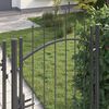 vidaXL Porte de Jardin avec verrouillage Gris 200 x 100 cm Acier