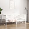 vidaXL Lit de jour sans matelas blanc 100x200 cm bois de pin massif