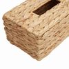 vidaXL Housses de bo&icirc;te &agrave; tissues 2 pcs Jacinthe d'eau Naturel