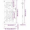 vidaXL Porte de Jardin Noir 85 x 200 cm Acier peint par poudre