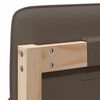 vidaXL T&ecirc;te de lit capitonn&eacute;e Marron et Taupe 200 cm Pin massif