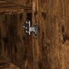 vidaXL Buffet haut ch&ecirc;ne fum&eacute; 45x42,5x185 cm bois d'ing&eacute;nierie