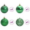 vidaXL Sapin de Noël artificiel Vert 150 cm PVC et acier et plastique