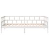 vidaXL Lit de jour sans matelas blanc bois de pin massif 90x190 cm