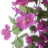 vidaXL Guirlandes de fleurs de No&euml;l 3 pcs violet clair 85 cm